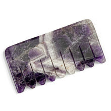 Load image into Gallery viewer, Amethyst Scalp Gua Sha Comb