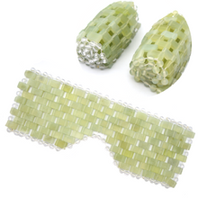 Load image into Gallery viewer, People's Herbs 100% Real Jade Cooling Gemstone Eye Mask ReDermaVive