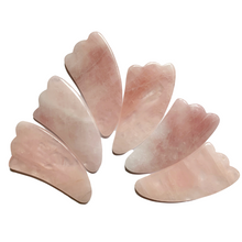 Load image into Gallery viewer, Claw Shape Gua Sha Tool gua sha Stone (Rose Quartz) - ReDermaVive People&#39;s Herbs
