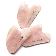 Load image into Gallery viewer, Heart Shape Gua Sha Tool/Stone (Rose Quartz) - ReDermaVive by People's Herbs