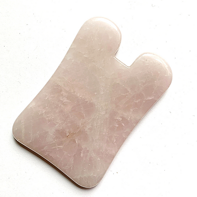 Concave Shape Gua Sha Tool/Stone (Rose Quartz) - ReDermaVive by People's Herbs