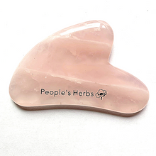 Load image into Gallery viewer, Heart Shape Gua Sha Tool/Stone (Rose Quartz) - ReDermaVive by People&#39;s Herbs
