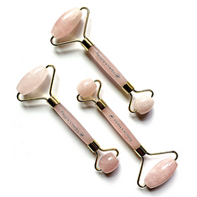 Load image into Gallery viewer, Rose Quartz Face Roller - ReDermaVive by People&#39;s Herbs

